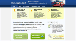 Desktop Screenshot of homologizacia.sk